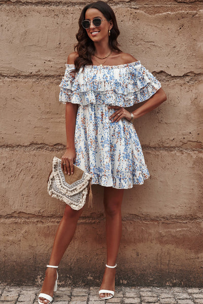 Ruffle off the Shoulder dress
