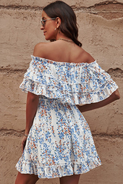 Ruffle off the Shoulder dress