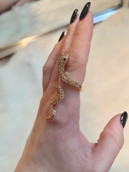 Rose Gold Medusa Ring